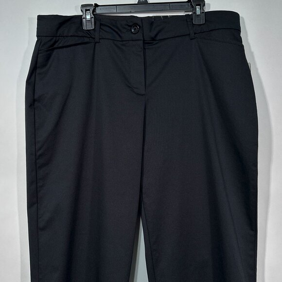 NWT Kim Rogers Black Curvy Straight Leg Sits At Waist Tummy Panel Pants Size 18 - Picture 2 of 15